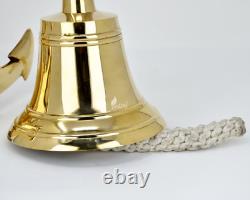 Picture 6 of 6 Vintage Brass Ship Bell Solid Antique Polished Premium Nautical