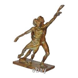 Polished Antique Brass Finish Dancing Couple Statue For HOme Decor item