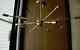 Polished Brass Atomic Sputnik Starburst Chandelier Mid Century Modern