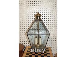 Polished Brass Clear Beveled Glass Post Top Lantern