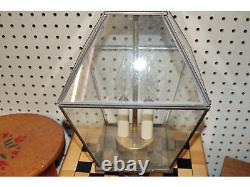 Polished Brass Clear Beveled Glass Post Top Lantern