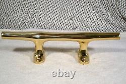 Polished Brass Cleat 14 Hereshoff Style