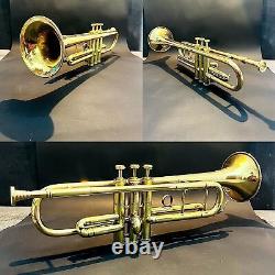 Polished Brass Trumpet Military Antique Musical Instrument Classic Nose 3 Valve