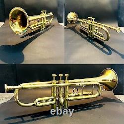 Polished Brass Trumpet Military Antique Musical Instrument Vintage Bugle 3 Valve