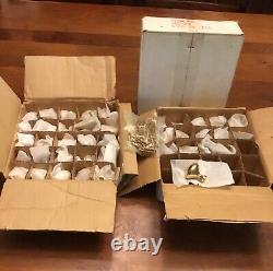 Polished Solid Brass Oval Knobs 1.25 Never Used Lot Of 65