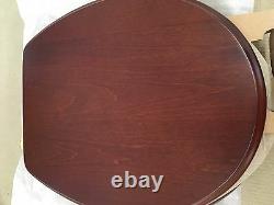 Porcher 71122-00.640 ROUND FRONT Furniture Finish Toilet Seat with PB Hinges