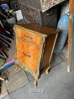 Rare 1930's French Satinwood Nightstand Shipping Ok