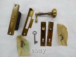 Rare Vintage NOS Russwin Mortise French Window Set Polished Brass