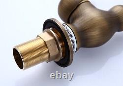 Retro Antique Brass Finished faucet Mixer Taps Deck Mounted Luxury. EA-NARC-26