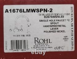 Rohl A1676LMWSPN-2 San Julio 1.5 GPM Single Hole Kitchen Faucet with Side Spray