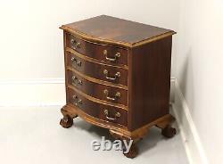 SHERRILL Chippendale Style Flame Mahogany Nightstand / Bedside Chest