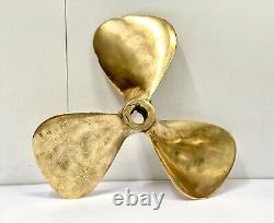 Salvage Original Maritime Boat Brass Polish Antique Fan Nautical Ship Propeller