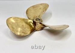 Salvage Original Maritime Boat Brass Polish Antique Fan Nautical Ship Propeller