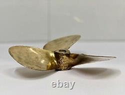 Salvage Original Maritime Boat Brass Polish Antique Fan Nautical Ship Propeller