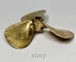 Salvage Original Maritime Boat Brass Polish Antique Fan Nautical Ship Propeller