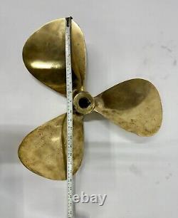 Salvage Original Maritime Boat Brass Polish Antique Fan Nautical Ship Propeller