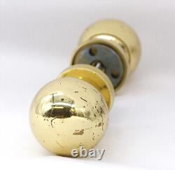 Set of 4 Modern Polished Brass Ball Shaped Round Door Knob Sets