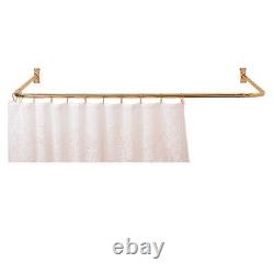 Shower Curtain Rod Bright Solid Brass 3 Sided Shower Rod Renovators Supply