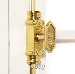 Signature Hardware 9' Solid Brass Lattice Cremone Bolt Polished Lacquered