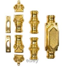 Signature Hardware 9' Solid Brass Lattice Cremone Bolt Polished Lacquered