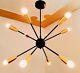 Sputnik Sphere Chandelier 12 Arm Brass Polished Brass Finish Decorative Lighting