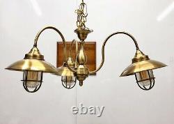 Summer Sale Retro Style Antique Brass Polished Hanging Chandelier Light Fixture
