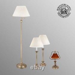 Table Lamp Antique Brass Traditional 4 piece Lamp Set Renovator's Supply