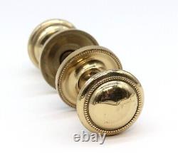 Traditional Heavy Polished Brass Concentric Passage Door Knob Set