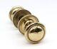 Traditional Heavy Polished Brass Concentric Passage Door Knob Set