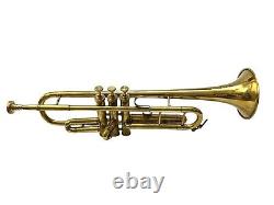 Trumpet Vintage Antique Brass Pocket Bugle Student Horn 3 Valve + Mouthpiec Gift