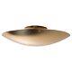 Two Enlighten'rey' Perforated Dome Ceiling Lamp In Polished Brass