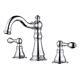 Ultra Faucets Widespread Bathroom Faucet 2-handle Drain Assembly Included Chrome