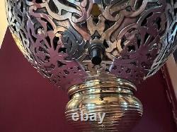 Unbelievable Solid Brass & Marrakech chrome Floor Lamp Mcm Or Antique