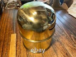 VINTAGE DANFORTH CONSTELLATION COMPASS WithPOLISHED BRASS BINNACLE & CLOSING HOOD