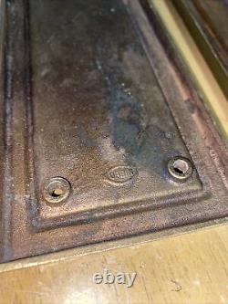 Victorian Corbin Door Push Plate Brass Antique Vintage Old Style Cast 16