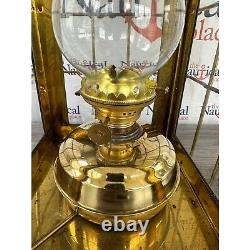 Vintage Brass Chief Ship Lantern Polished Finish Nautical Oil Lamps Boat