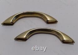 Vintage DRAWER PULLS Polished Brass Plated 50 Pieces Liberty Hardware JAPAN NOS