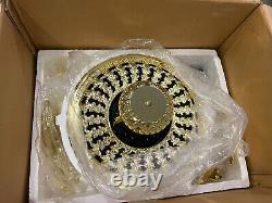 Vintage Fasco Flourentine Ceiling Fan Model 988 Polished Brass