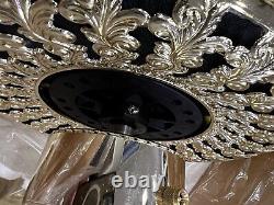 Vintage Fasco Flourentine Ceiling Fan Model 988 Polished Brass