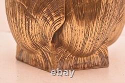 Vintage Large Solid Brass Nautilus Clam Shell Planter Cachepot Bowl MCM