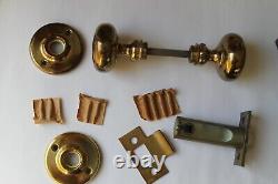 Vintage New Old Stock Corbin Door Set Wrought Brass Polished A 200 345 Tubular