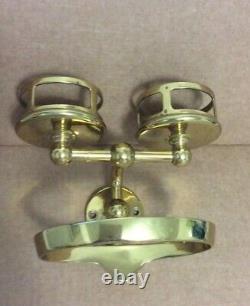 Vintage Plumbing JL Mott Cup & Soap Holder Polished Brass Antique Bath