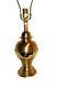 Vintage Polished And Antique Solid Brass Table Lamp