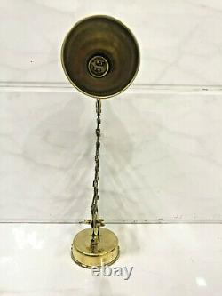 Vintage Theme Polished Antique Brass Wall Mount Ship Stretchable Lamp Set of 5