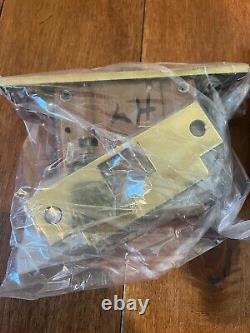 Vintage Yale Body Mortise Door Lock LH w Accurate polished brass plates NOS