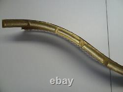 Virginia Metalcrafters Brass Polished Fireplace Fender 102-1 Gold Serpentine