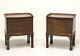 Warsaw Mfg Mahogany Chinese Chippendale Nightstands / Bedside Chests Pair