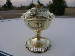 Aladdin Lampe Modèle 7 Fancy Poli Laiton Antique Lampe De Table Font 1917-1919 Era