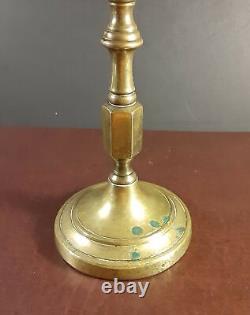 Antique 19ème siècle Candelabre en laiton coulé massif d'Europe centrale, vers 1880