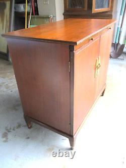 Armoire de bar SCANDIA du milieu du XXe siècle des années 1960 avec étiquette en noyer rétro MCM Rarement vue danoise